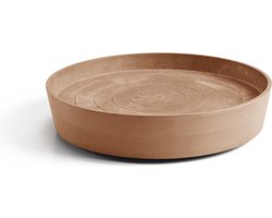 Ecopots Saucer Wheels - Terra - Ø51 x H10,1 cm - Ronde terrakleurige onderschotel op wielen