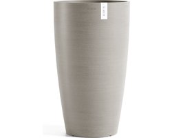 Ecopots Stockholm High 60 - Taupe - Ø35 x H60 cm - Ronde taupe bloempot