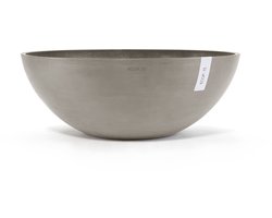 Ecopots Vienna 70 - Taupe - Ø70 x H25,3 cm - Ronde taupe bloempot