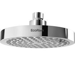EcoRain© 30% Waterbesparende Regendouchekop Josh 15 CM Rond - Hoge Druk - Universele Aansluiting - Anti-kalk Douchekop - 2 jaar garantie - Chroom