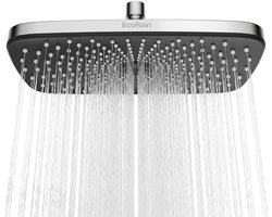 EcoRain© 30% Waterbesparende Regendouchekop Melvin 30 CM Rechthoekig - Hoge Druk - Universele Aansluiting - Anti-kalk Douchekop - 2 jaar garantie - Chroom