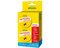 ECOstyle MierenLokdoos - Mierenpoeder voor Binnen en Buiten - Werkt enkele Weken - Bestrijd Mieren op e Wijze - 2 Stuks