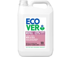Ecover - Vloeibaar Wasmiddel Wol- & Fijnwasmiddel - Grootverpakking 5 L - 111 wasbeurten - Beschermt wol en fijne stoffen - Plantaardig & Biologisch afbreekbaar