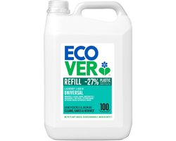 Ecover Wasmiddel Voordeelverpakking Universeel - 5L - 100 Wasbeurten - Vloeibaar - Kamperfoelie & Jasmijn