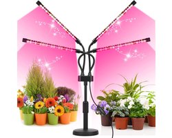 Ecoworks LED Groeilamp voor planten met Standaard - Automatische Timer - Kweeklamp - Grow light - Bloeilamp