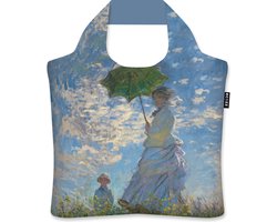 Ecozz tas - Woman with Parasol - Claude Monet - met rits - 46x41 cm