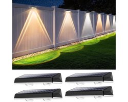 ECTEATOY® 4-Pack - IP67 Waterdichte Zonnelampen - 3 Lichtmodi & Wit Licht - Krachtige Buitenverlichting voor Erf en Tuin