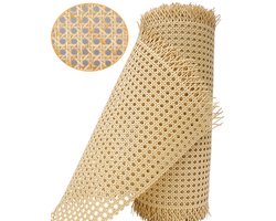 ECTEATOY® rotan op rol breed - Rieten Materiaal op Rol - Natuurlijk Geweven Rotanband voor Meubels, Kasten en Knutselprojecten (50*100 cm)