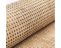 ECTEATOY® rotan op rol - Natuurlijke Rotan Webbing Rol 50 x 60 cm - Voorgeweven Vlechtwerk voor Meubels - voor Meubels, Kasten en Knutselprojecten