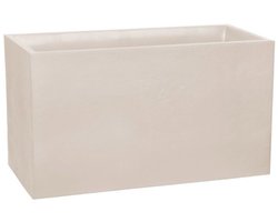 EDA Bloembak Plantenbak 116 liter - 99,5 x 39,5 cm - Hoogte 60 cm - Beige