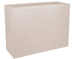 EDA Bloembak Plantenbak 46 liter - 78,5 x 29,5 cm - Hoogte 60 cm - Beige