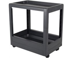 EDA Keukentrolley Grijs  28X42X44cm - Kunststof