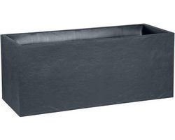 EDA Plantenbak - Bloembak - 98L - 99,5 x 39,5 x 43,5 cm - Antraciet
