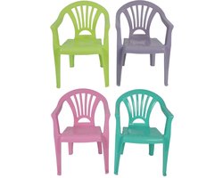 Eddy Toys Kinderstoel - Roze / Paars / Groen / Donkergroen