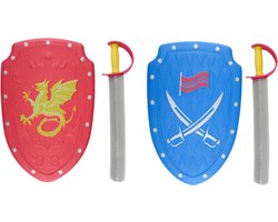 Eddy Toys Ridder Speelset - 58688 - Ridder Speelgoed met Schild en Zwaard - Speelset vanaf 3 Jaar - 1 Willekeurige Kleur