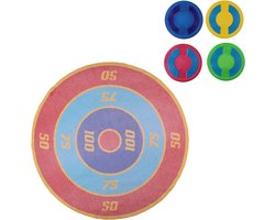 Eddy Toys Werpspel 5-delig - Zwembad Speelgoed Kinderen - Drijvend Doelspel met Schijven - Spel voor Water en Tuin - Diameter 65cm - Multicolor