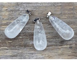 Edelsteen Bergkristal (kegel) hanger