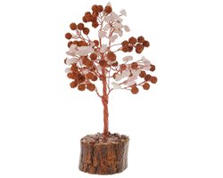 Edelsteenboom Rozenkwarts & Rudraksha