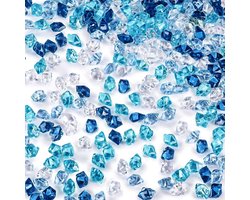 Edelstenen en glazen stenen - Blauwe decoratieve kristallen voor kinderen met acryl diamanten decoratie.
