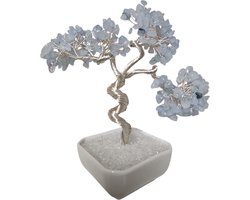 Edelstenenboom Aquamarijn 16cm