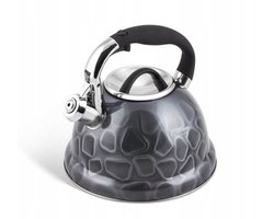 Edenberg 3L Grijze Waterkoker RVS met 3D Design & Inductie