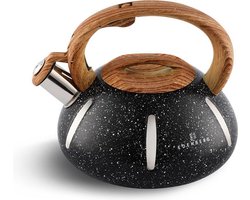 Edënbërg Black Line - RVS Luxe Fluitketel - 2.0 Liter