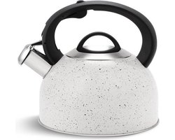 Edënbërg Classic Line - Luxe Fluitketel 2.5 liter - RVS - Wit