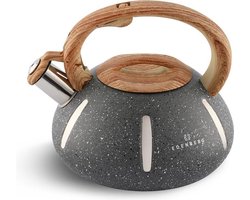 Edënbërg Gray Line - RVS Luxe Fluitketel - 2.0 Liter
