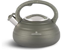 Edënbërg Gray Line - RVS Luxe Fluitketel - 3.0 Liter