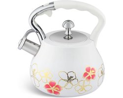 Edënbërg White Line - Luxe RVS Fluitketel - 3 liter