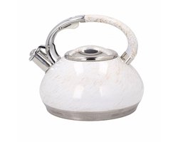 Edënbërg White Line - Luxe RVS Fluitketel - 3.0 liter - Wit