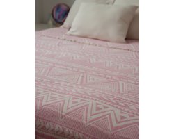 Ederlezi Bedsprei - Katoen - Roze - Double 220 x 240 cm