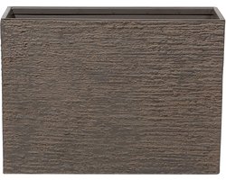 EDESSA - Plantenbak - Donkerbruin - 70 cm - Stenenmix