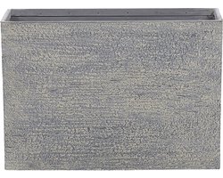 EDESSA - Plantenbak - Grijs - 70 cm - Stenenmix