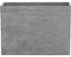 EDESSA - Plantenbak - Grijs - 80 cm - Stenenmix