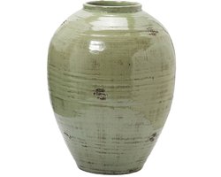 EDG - Bloempot - Keramiek - groen - D55 x H70 cm