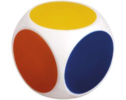 Educo Kleurendobbelsteen XL - Grote dobbelsteen met kleuren - 10 cm