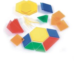 EDX - Transparante mozaÃ¯ek vormen (245 stuks)