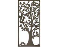 een Metalen wand decoratie tree of life