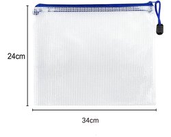 Een set van 12 waterdichte A5-documententassen (23 x 17 cm) kan worden gebruikt Geschikt voor het opbergen van documenten, papieren, bonnetjes, cosmetica, kantoorartikelen en opdrachten.
