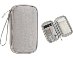 Eenlaag Digitale opbergtas - Lader Powerbank Opladersnoer Tas/Kist Digitale Organisatietas - Grijs - 20*11*2.5cm