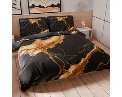 Eenpersoons Beddengoedset 160x200 cm met Kussensloop, Zacht Microvezel met Digitale Print