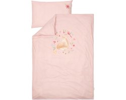 Eenpersoons dekbedovertrek - Roze - Fairy Garden