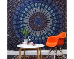 Eenpersoons katoenen sprei + wandkleed - Bodhi Tree