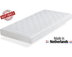 Eenpersoons matras 90x200x14 cm Sg 25 met wasbare hoes. Royalmeubelcenter.nl