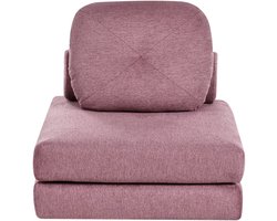 Eenpersoons slaapbank OLDEN Stof Roze