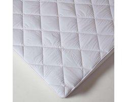 Eénpersoons super gevulde matrastopper van 90 x 200 cm, extra dik, 500 g/m², hypoallergeen, Oeko-Tex gecertificeerde topper met 100% katoen, 200-draadtelling en elastische hoekbanden