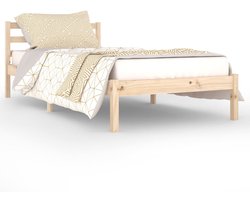 Eenpersoonsbed | Tienerbed | Volwassenenbed Bedframe massief grenenhout 90x200 cm