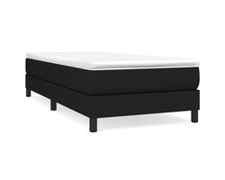 Eenpersoonsbed | Tienerbed | Volwassenenbed Boxspring bed 80x200 cm stof zwart