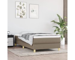 Eenpersoonsbed | Tienerbed | Volwassenenbed Boxspring bed 90x200 cm stof taupe